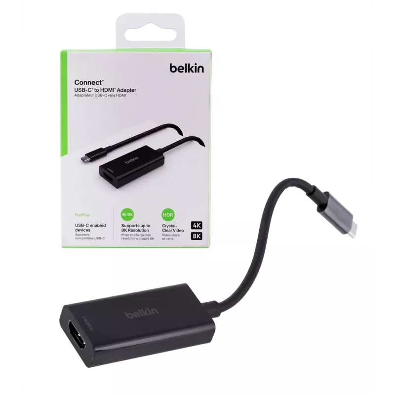 Belkin AVC013BTBK videokabel-adapter HDMI type A (standaard) USB Type-C zwart