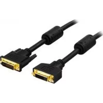 DVI-kabel Deltaco DVI-602A 2 m DVI-D zwart