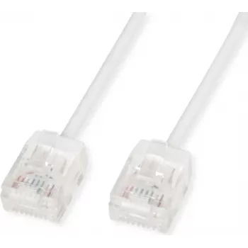 ROLINE UTP-patchkabel Cat.6A ultrakorte RJ45 wit 3 m – netwerk – UTP (21.15.4473)