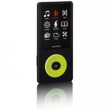MP3-speler Lenco Xemio-860GN 8 GB zwart/limoengroen LCD 18 uur weergave
