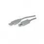 USB-kabel S/CONN 5m USB 2.0 A - USB 2.0 B grijs