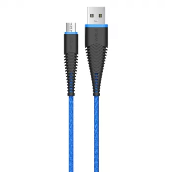 USB Micro-B kabel Devia Fish 1 Series 5V 2,4A 1,5m blauw