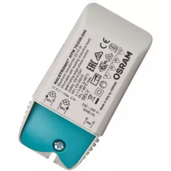Osram HTM 150/230…240 - elektronische verlichtingstransformator - turquoise - wit - 230 - 240 V - II - 15,3 cm - 54 mm