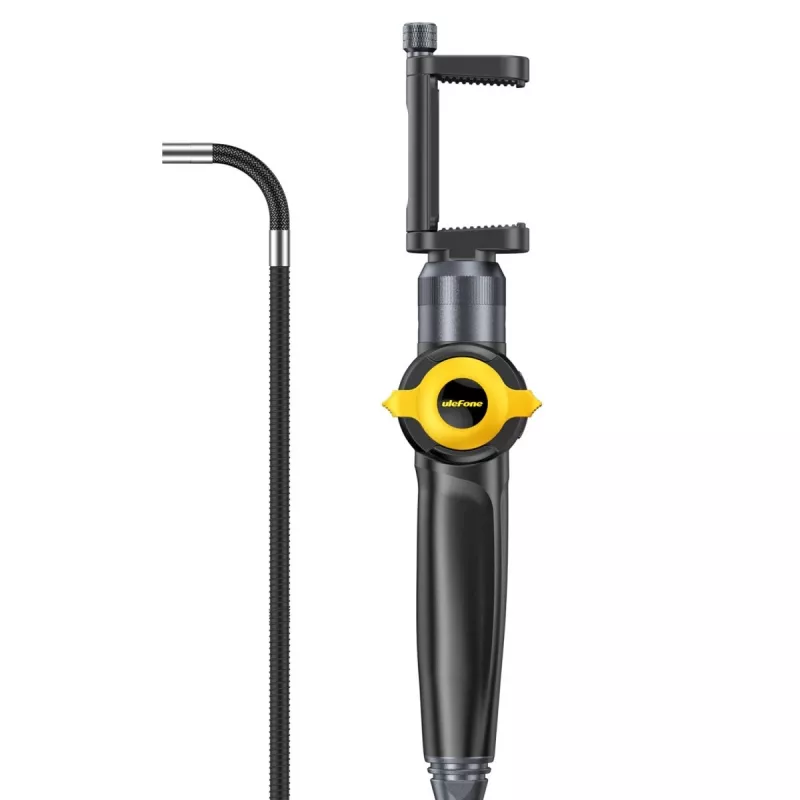 Ulefone uSmart E03 UF-EC03 endoscoopcamera, 1280x720 HD, in twee richtingen 180° bestuurbare sonde, 6 leds, IP67, 1 m halfstijve kabel