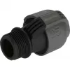 Sprinklersysteem verbinder 25 mm > 1, zwarte verbinder/grijs
