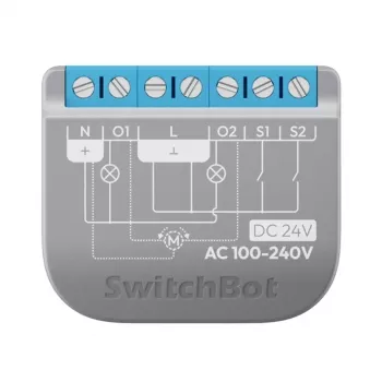 SwitchBot relaisschakelaar 2PM tweekanaals W5502320 – tweekanaalsrelais voor slimme bediening