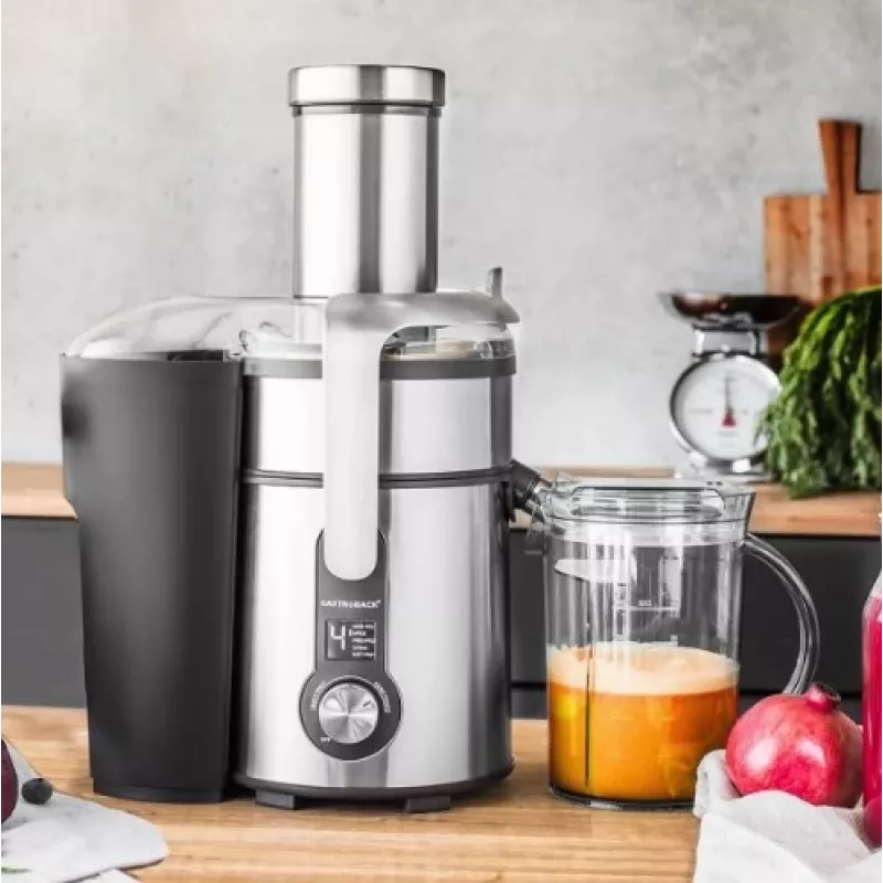 Slowjuicer Gastroback Design Digital 1300 W zwart roestvrij staal