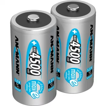 1x2 Ansmann maxe accu NiMH baby 4500 mAh Duits (5035352)