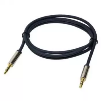 Logilink - audiokabel - mini-jackplug stereo 3,5 mm (M) - mini-jackplug stereo 3,5 mm (M) - 3 m - donkerblauw (CA10300)