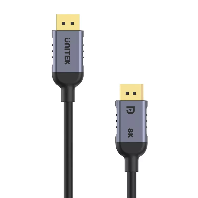 UNITEK C1628GY01-1M DisplayPort-kabel zwart, grijs