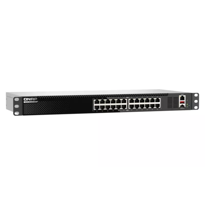 QNAP QSW-M3224-24T netwerkswitch managed L3 10G Ethernet (100/1000/10000) 1U zwart, zilver