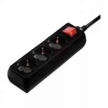 Hama 00108816 overspanningsbeveiliging zwart 3 AC-uitgangen 230 V 3 m