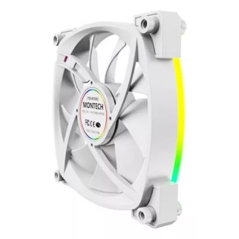 Montech RX120 PWM computerbehuizing-ventilator 12 cm wit 3 st.