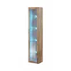 Vitrine Cama Meble VIGO 180 — wandgemonteerde glasvitrine, 1800×400×300 mm, Wotan eiken