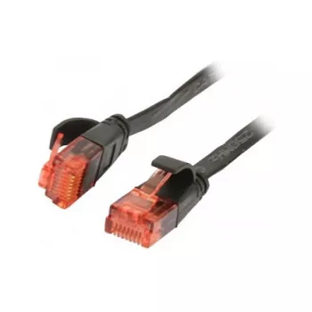Patchkabel RJ45 – CAT6 250 MHz – 2 m zwart – UTP (U/UTP) – PVC – plat – Synergy 21 –