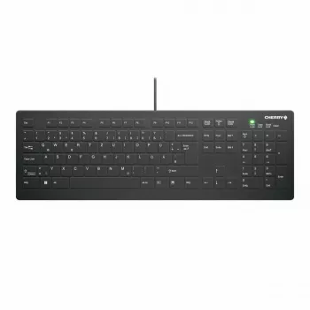 CHERRY AK-C8112 Medical USB QWERTZ Duits zwart wit full-size toetsenbord