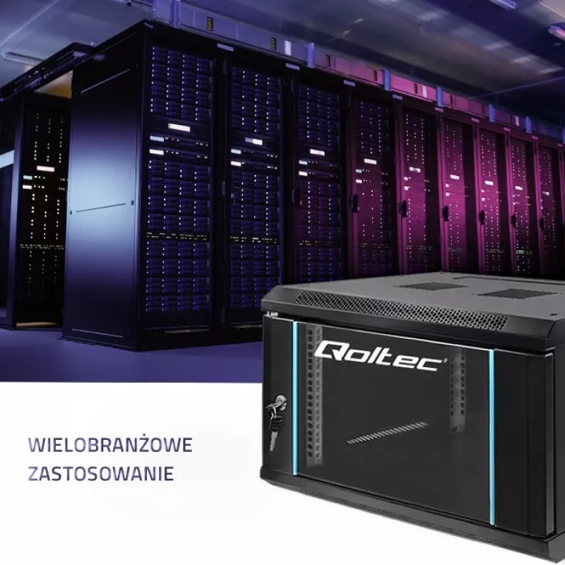 Qoltec 54462 RACK kast 19 | 6U | 600 x 370 x 450