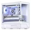 Jonsbo D200 witte mATX mid-tower-behuizing met gehard glas en mini temp-display