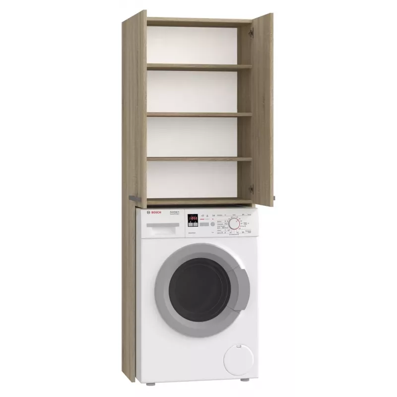 Badkamerwandkast top e shop POLA DD SONOMA, eiken frame, wandmontage, 4 planken