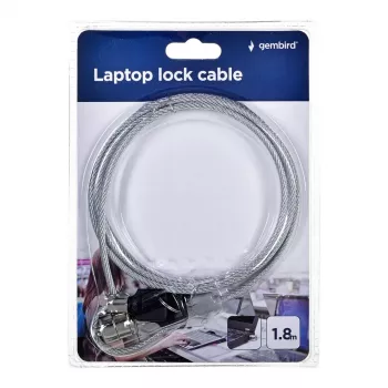 Gembird LK-K-01 kabelslot voor notebooks (sleutelslot) 1,8 m