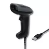 Handbarcodescanner QOLTEC 50863 — 1D/2D-scanner, USB bekabeld, LED-sensor, zwart, 5V, 1,8 m kabel