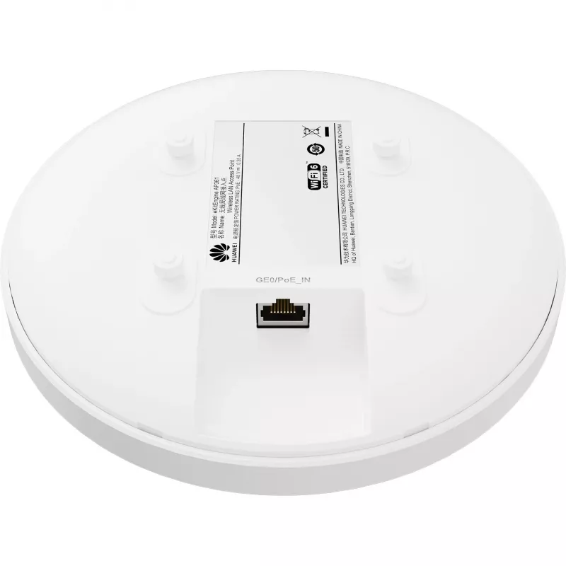 Huawei AP361 - accesspoint - Wi-Fi 6 - 2,4 GHz, 5 GHz - montage aan wand/plafond/DIN-rail mogelijk (50086871)