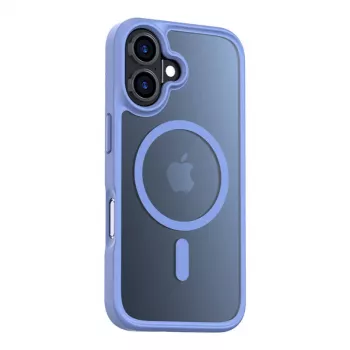 Torras Guardian Magnetic Series telefoonhoesje voor iPhone 16, blauw, magnetisch compatibel, slank profiel