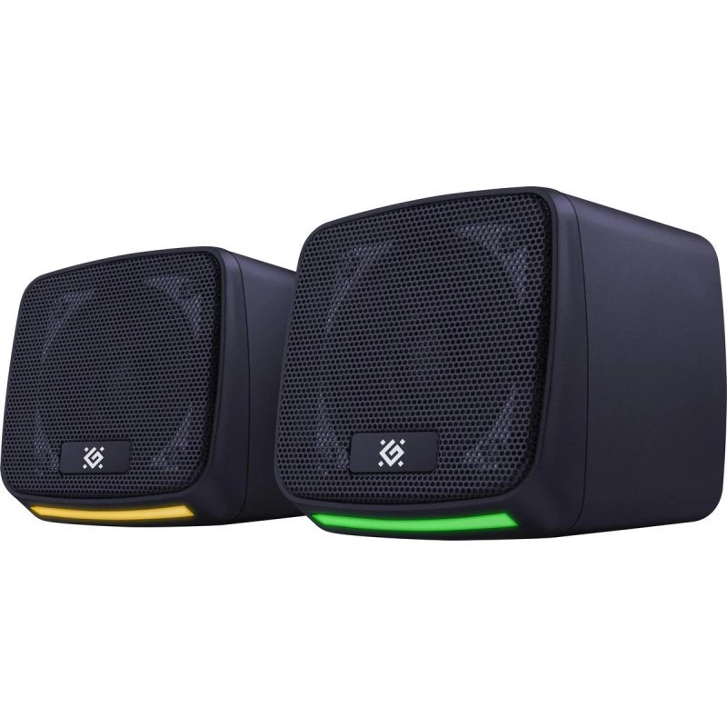Defender J3 2.0 pc-speakers, 6 W, LED, USB-voeding, AUX, 90–20000 Hz, zwart
