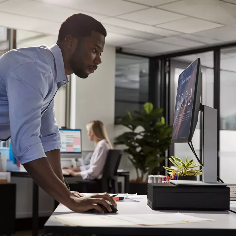 HP Pro 400 G9 SFF desktop-pc 9H7N1ET, Intel Core i7-14700, 16 GB DDR5, 1 TB SSD, Intel UHD 770, Windows 11 Pro, zwart