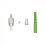 Glasvezelconnector FC/APC Qoltec 54443 singlemode groen zilver geel