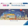 Puzzel Ravensburger panorama Nacht in Berlijn 1000 stukjes, panoramaformaat