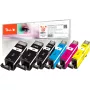 Peach 319177 (PI100-247) inktpatroon 6 stuks compatibel hoge capaciteit (XL) zwart, cyaan, magenta, geel