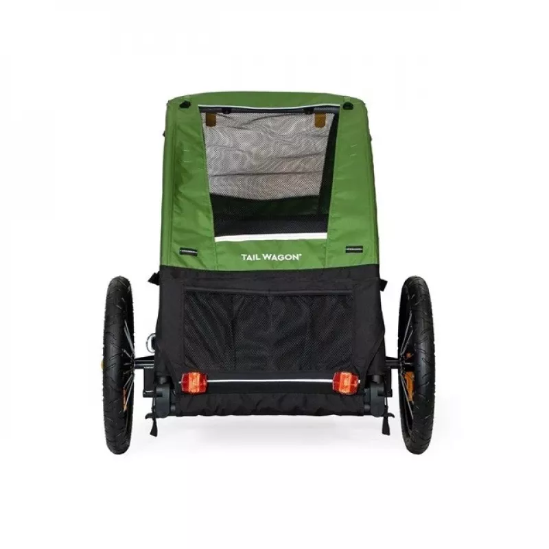 Hondentransportbox BURLEY Tail Wagon BU-947108 — zachte hondentransportbox, zwart/groen