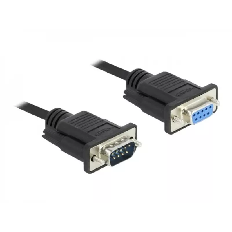 Seriële kabel DeLOCK 86598 zwart 5m RS-232 Sub-D9