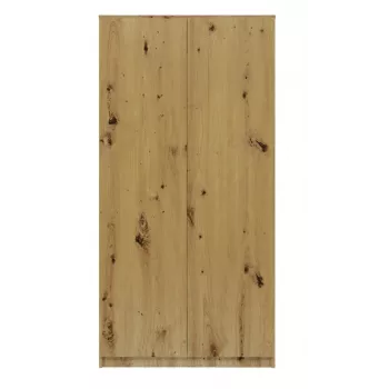 Kledingkast Top E Shop SD-90 ART KPL — eikenkleurig frame, 7 schappen, 2 deuren