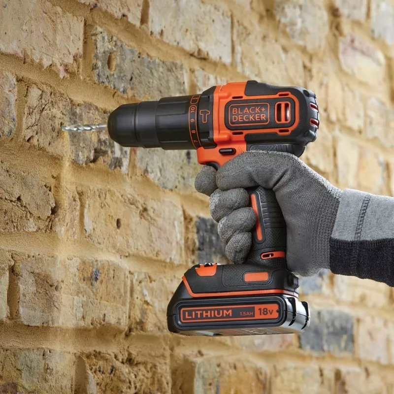 Black & Decker BDCHD18KB-QW boormachine snoerloos zwart, oranje