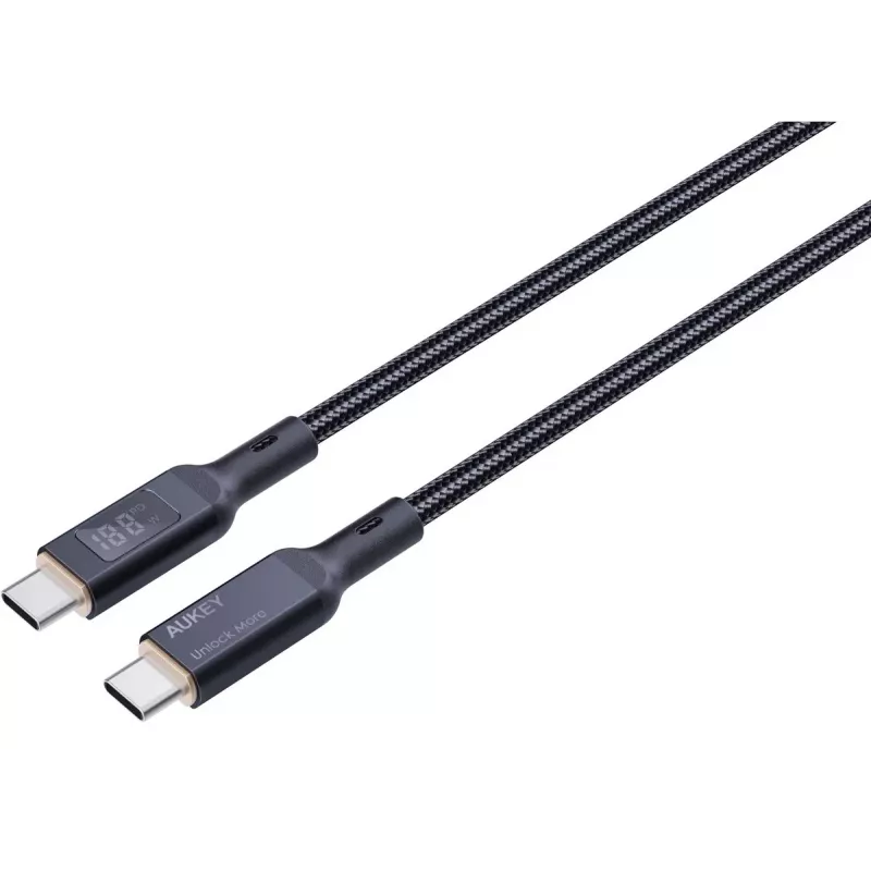 AUKEY CB-MCC102 USB-kabel 1,8 m USB-C zwart 480 Gbit/s