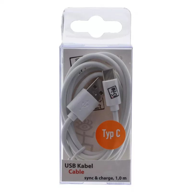 USB-kabel 2GO 795925 1m Micro-USB B USB C USB 3.2 Gen 1 wit