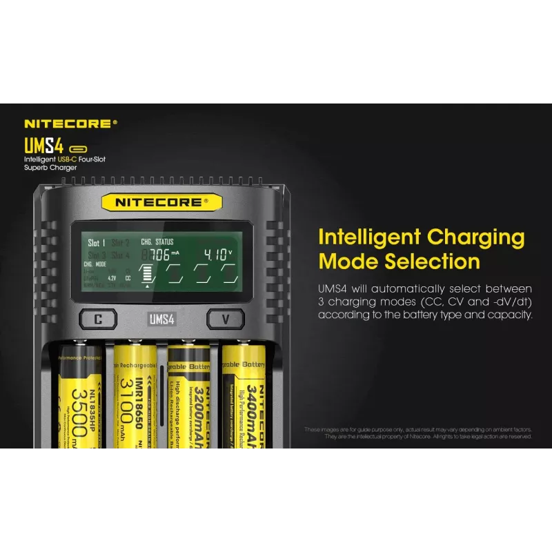 Oplader Nitecore UMS4