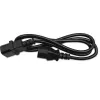 Verlengsnoer QOLTEC 50459 IEC C13 naar C14 1,5 m