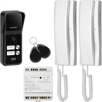 Intercom ORNO OR-DOM-BA-936ZD/W 2-draads/2-gezinnen