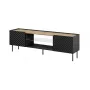 EF ONDA RTV-meubel 180x40x39-58 zwart (staand of wandmontage)