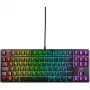No name K4V2 TKL toetsenbord – compact tenkeyless-design, bedraad, zwart, UK-layout