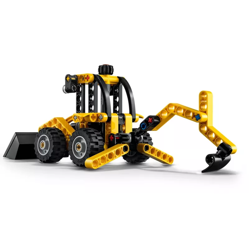 Bouwset LEGO Technic Backhoe Loader 42197 — knikbesturing, werkende lader, 104 onderdelen, aanbevolen leeftijd 7+