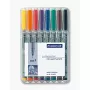 Marker Staedtler 316 WP8 zwart blauw bruin groen oranje rood violet geel