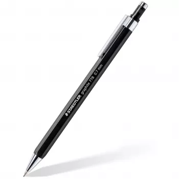 Vulpotlood Staedtler 778 07-9, zeshoekige schacht, zwart, 0,7 mm stift