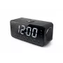 Wekkerradio Muse M-192 CR — digitale klok, FM-tuner, 1,8-inch led-display, zwart hout, AC 100–240V, AAA-backup