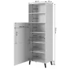 Kast ABETO 60x40x176.5 cm wit/glanzend wit