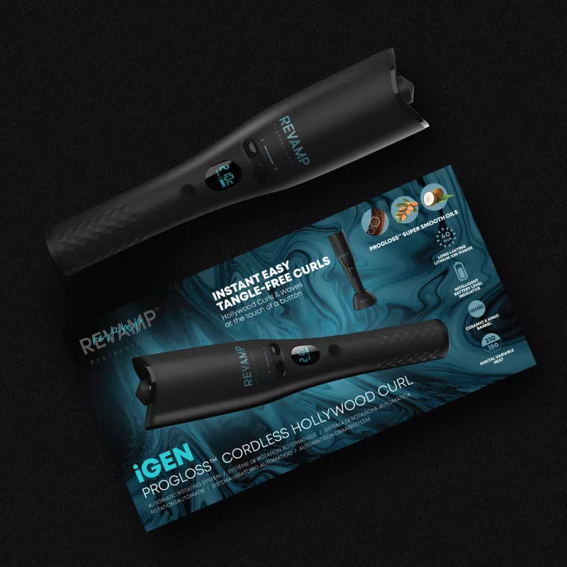 Revamp CL-2750-EU2 iGEN Cordless Progloss Hollywood Curl automatische krultang met draaifunctie