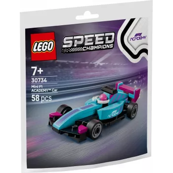 30734 Speed Champions F1 ACADEMY mini-auto, constructiespeelgoed polybag